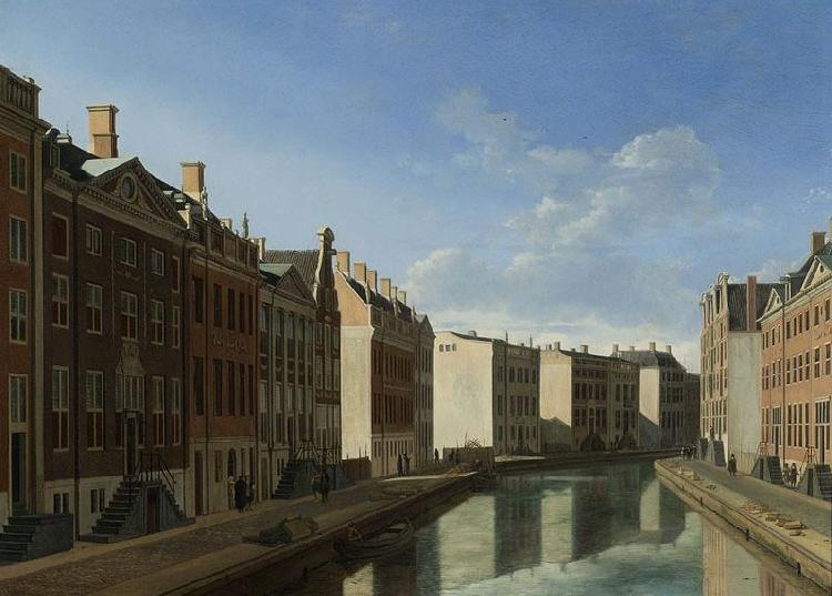 BERCKHEYDE, Gerrit Adriaensz. The Bend in the Herengracht oil painting image
